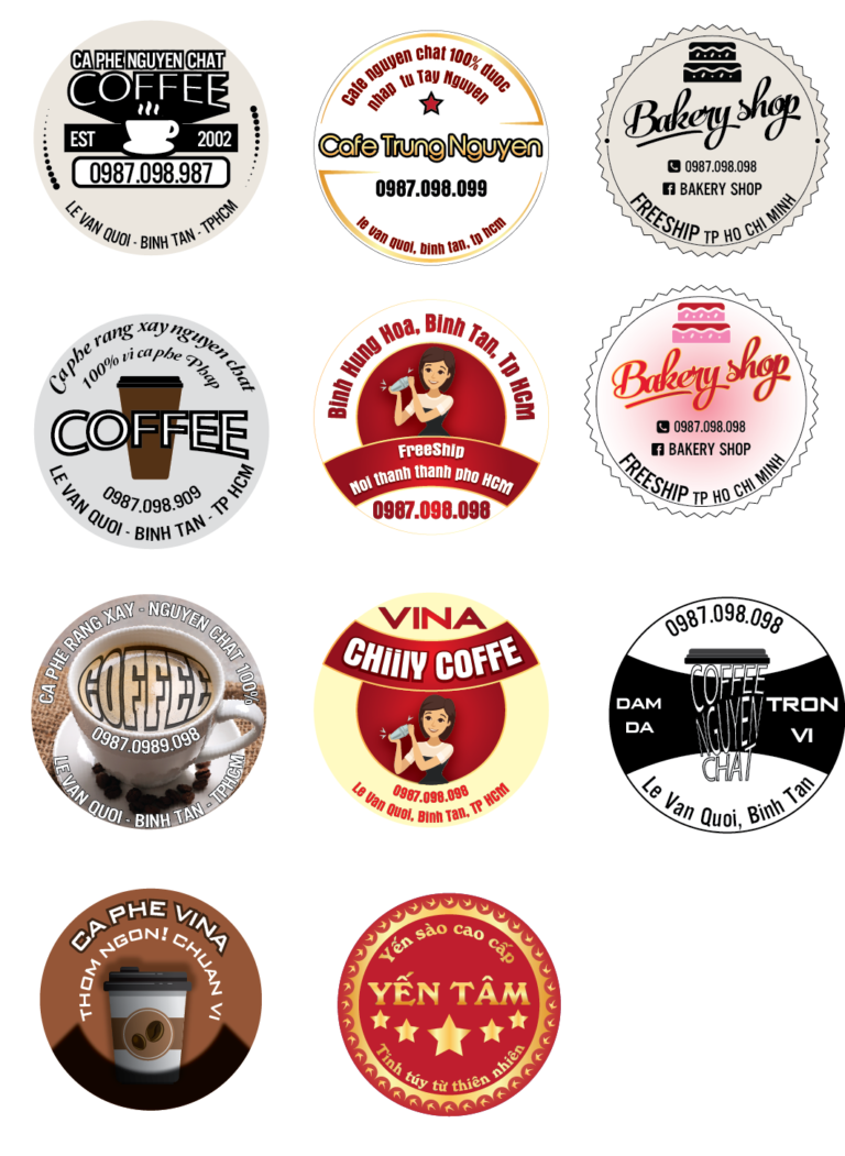 Bảng giá Tem Decal nhựa - In nhanh tem nhãn