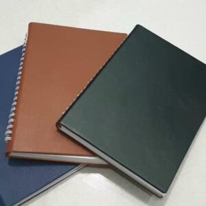 Sổ tay da A5 cao cấp có ngăn đựng card – Nhận ép kim logo theo yêu cầu